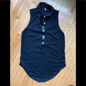 Lululemon hot hitter sleeveless polo shirt